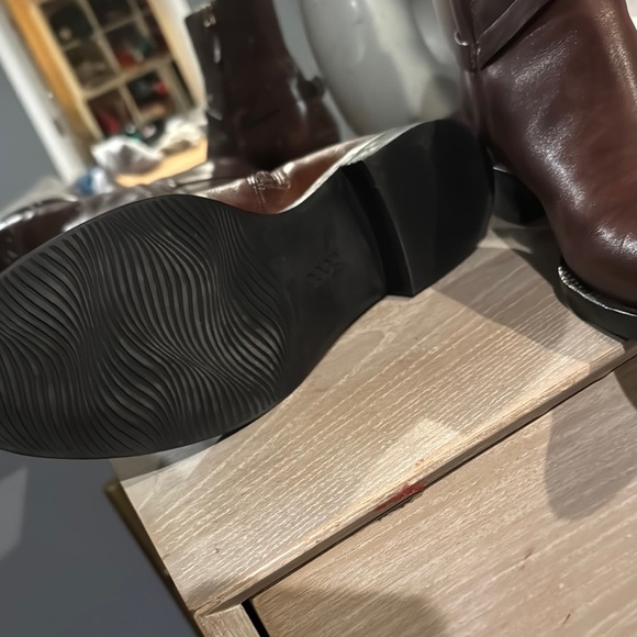 Ecco Brown Leather Ankle Boots with Buckle - Picture 5 of 11